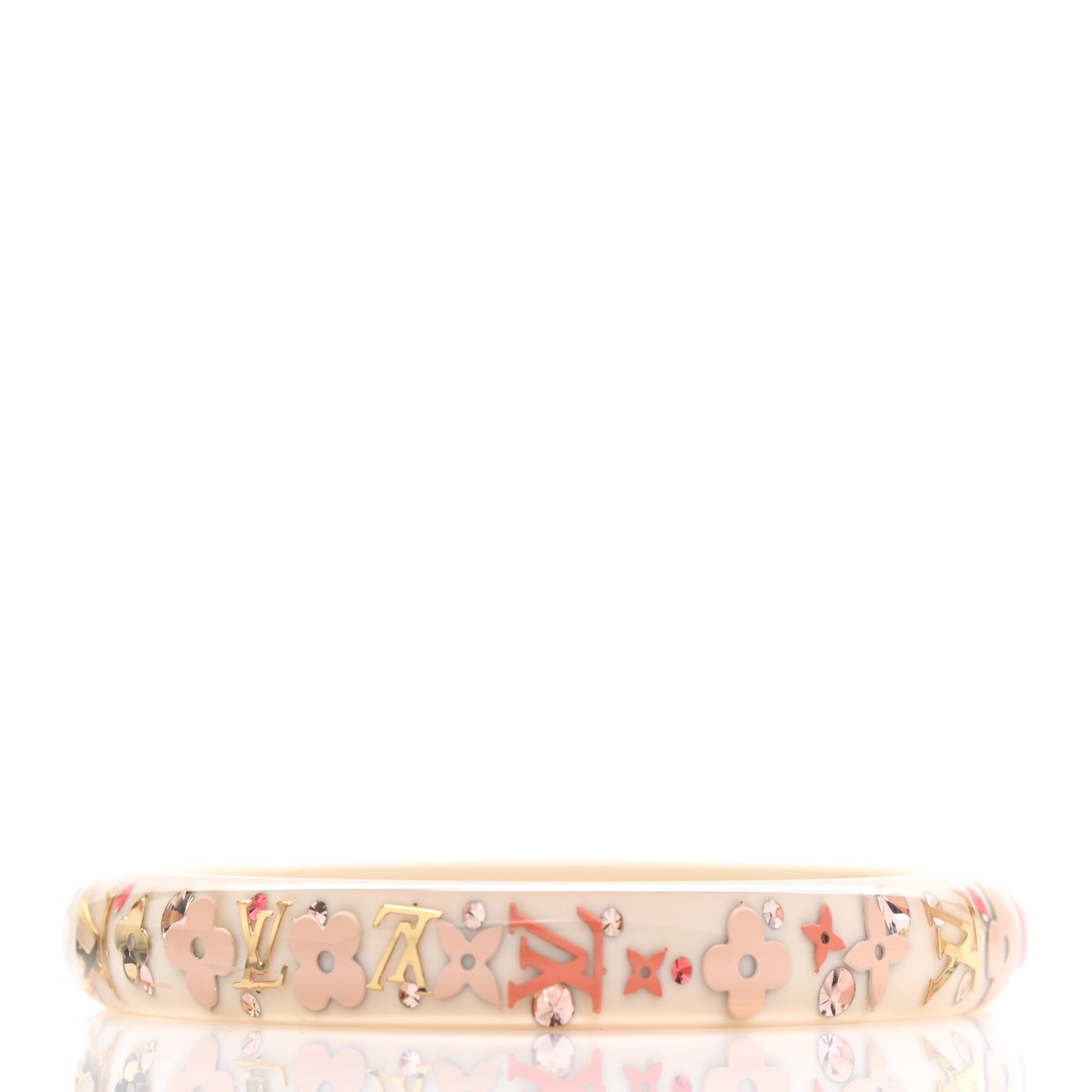 Resin Swarovski Medium Inclusion Bracelet Nacre