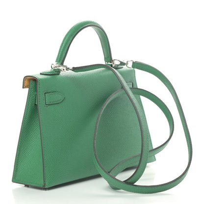 Hermes Epsom Verso Mini Kelly Sellier 20 Cactus Paille 2 of 30