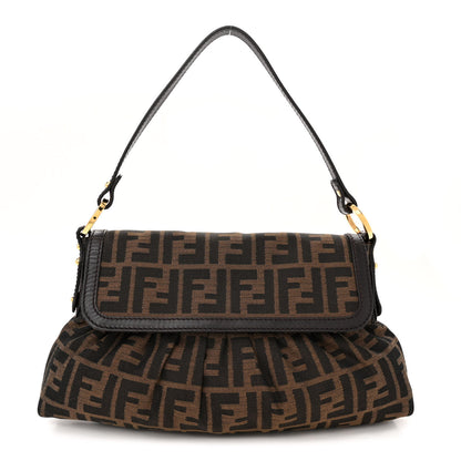 Fendi Zucca Small Chef Shoulder Bag Tobacco 1 of 10