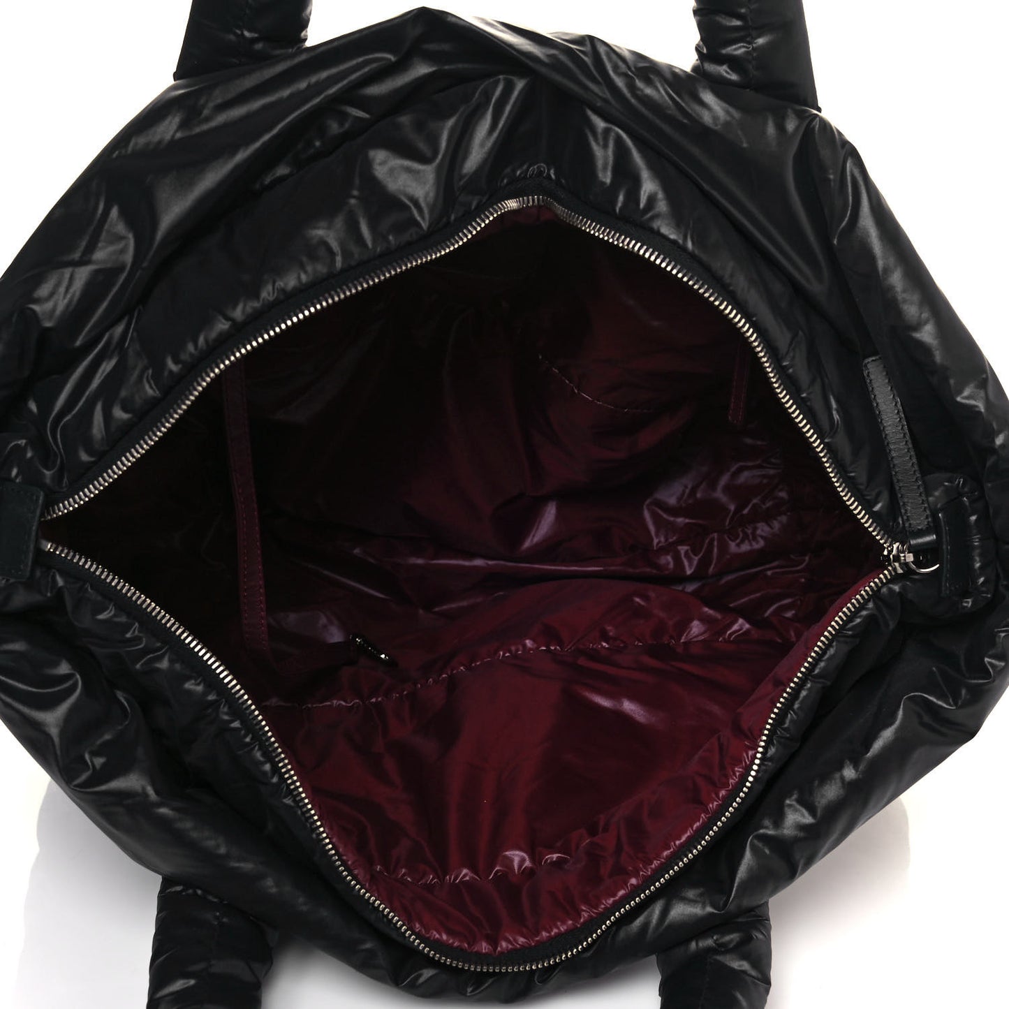 Nylon Quilted Large Coco Cocoon Tote Black