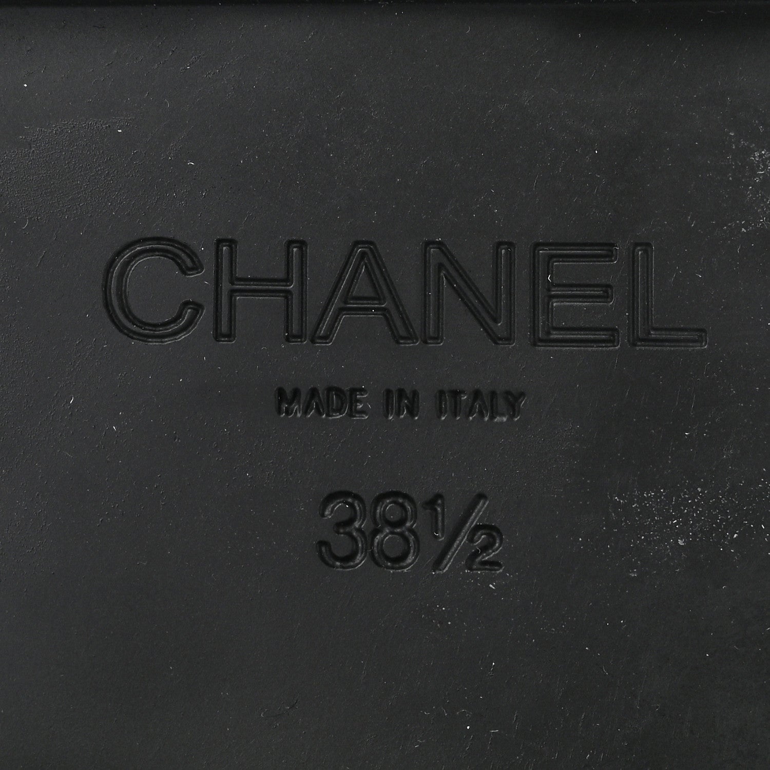 Chanel Calfskin Metal CC Loafers 38.5 Black 7 of 10