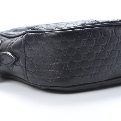 Gucci Guccissima Mini Bree Messenger Bag Black 9 of 14