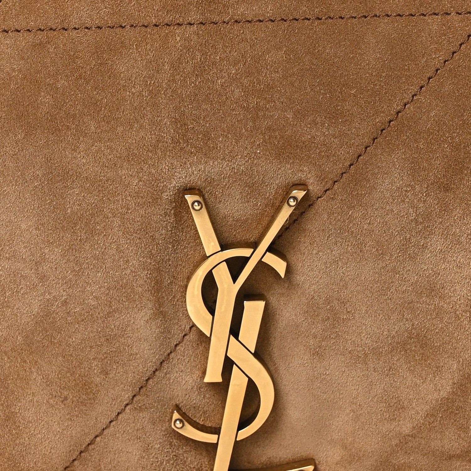 Saint Laurent Suede Matelasse Monogram Large Jamie 4.3 Golden Leaf 8 of 10