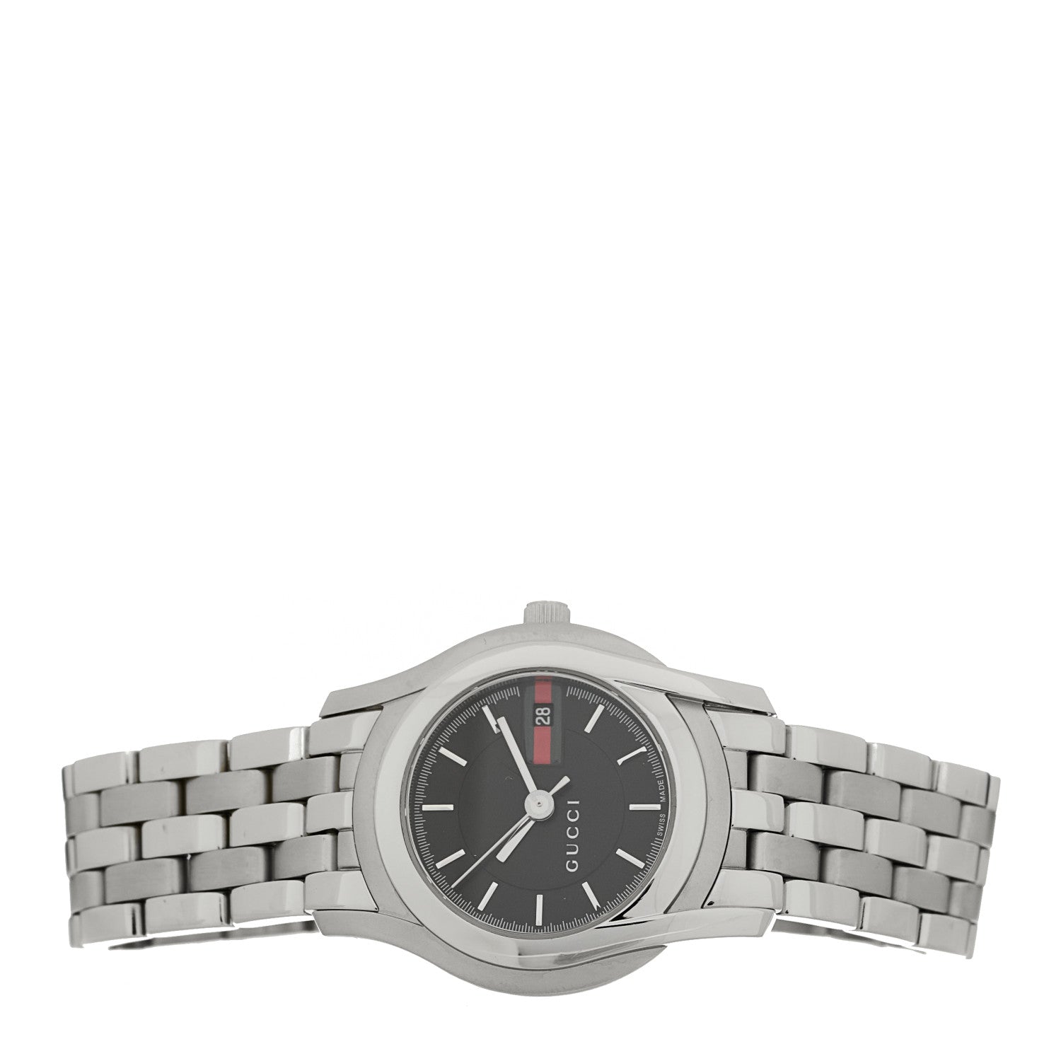 Gucci Stainless Steel 27mm 5500L Quartz Watch Black 2 of 4