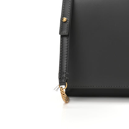 Saint Laurent Glossy Calfskin Monogram Chain Wallet Storm 7 of 8