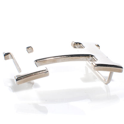 Hermes 32mm Palladium H Belt Buckle Silver 4 of 5