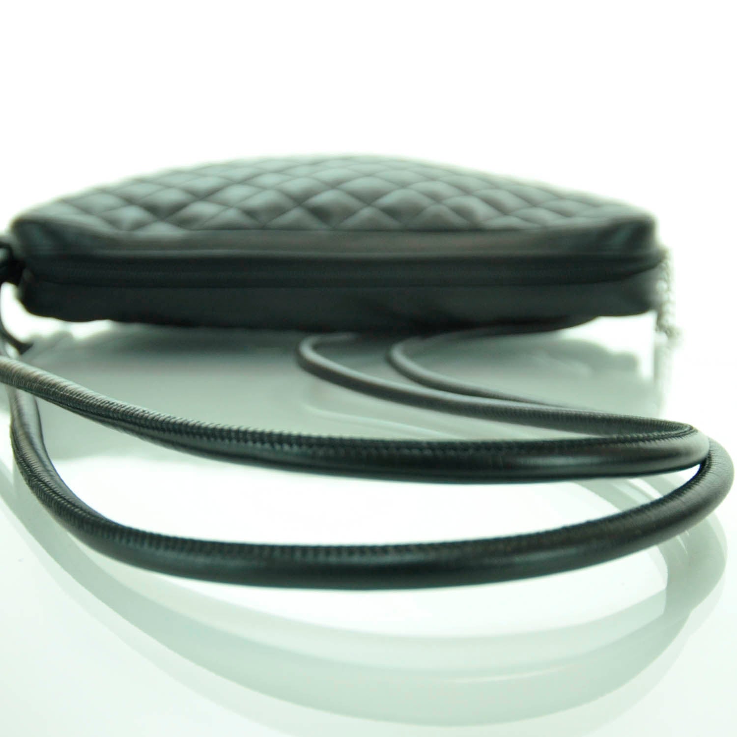Chanel Calfskin Quilted Large Cambon Messenger Black White 7 of 11
