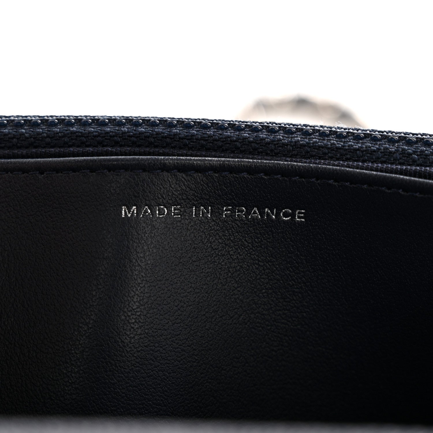 Chanel Caviar Quilted Wallet on Chain WOC Navy Blue 7 of 13