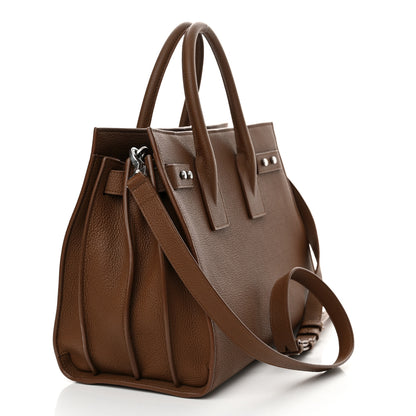 Saint Laurent Grained Calfskin Small Supple Sac De Jour Moka 3 of 16