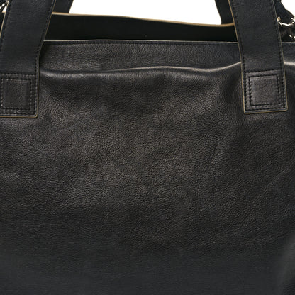 Chanel Lambskin Edgy XL Tote Black 16 of 17
