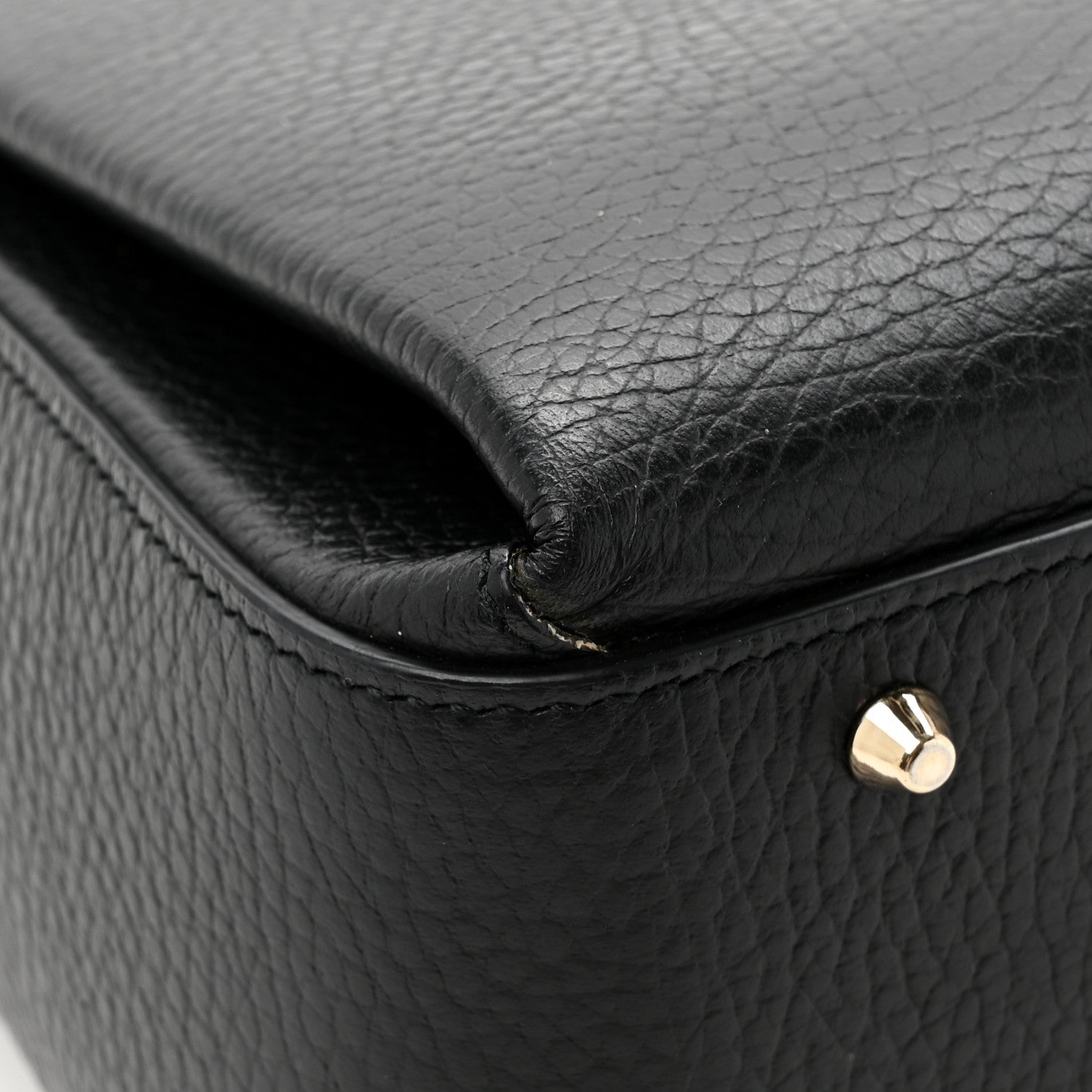 Gucci Dollar Calfskin Medium Interlocking G Top Handle Shoulder Bag Black 12 of 14
