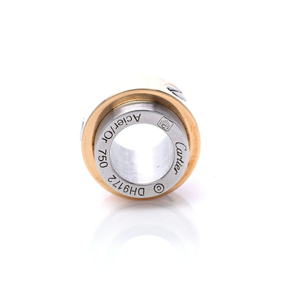 Cartier 18K Yellow Gold Stainless Steel Santos Barrel Pendant 5 of 5
