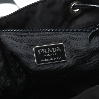 Prada Tessuto Nylon Calfskin Backpack Black 6 of 9