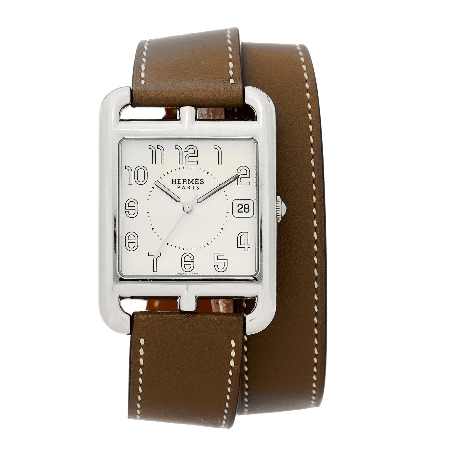 Stainless Steel Swift 33mm Cape Cod Double Tour Quartz Watch Etoupe