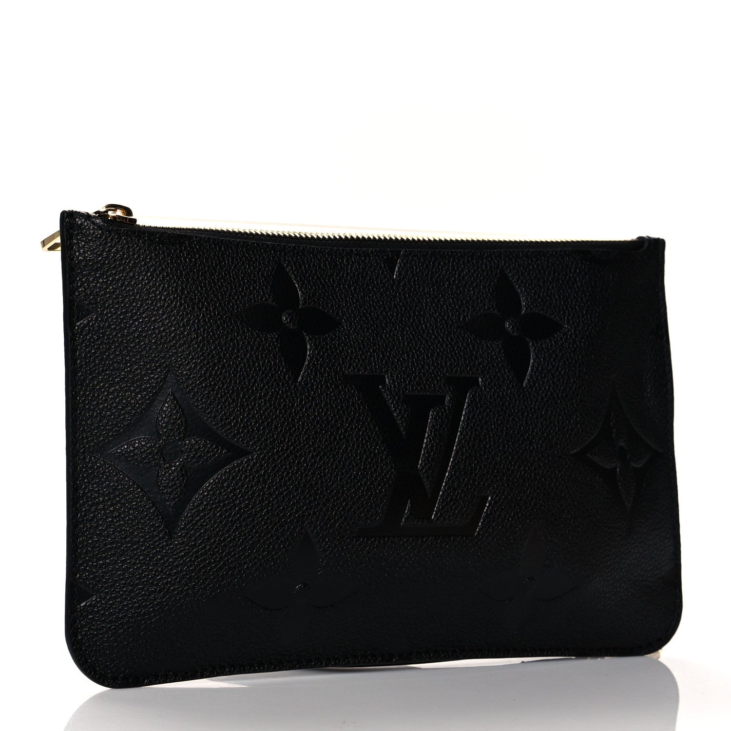 Louis Vuitton Empreinte Monogram Giant Neverfull MM Pochette Black 3 of 7