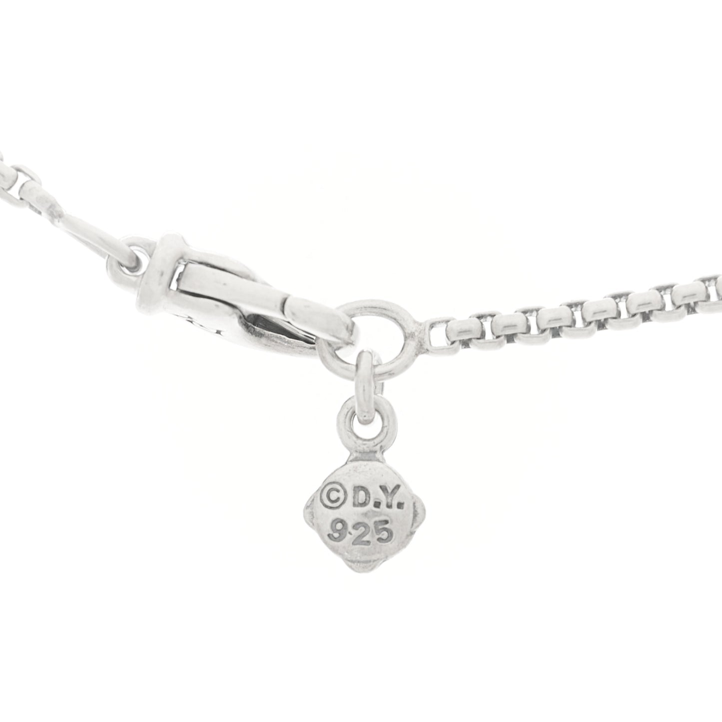 Sterling Silver Diamond Whit Topaz 7mm Petite Albion Pendant Necklace