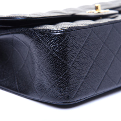 Chanel Caviar Quilted Jumbo Double Flap Black 6 of 17