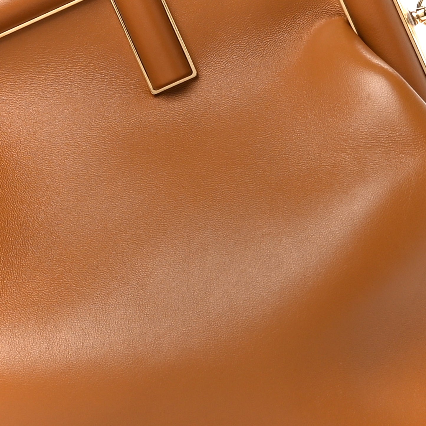 Shiny Nappa Medium Fendi First Caramello