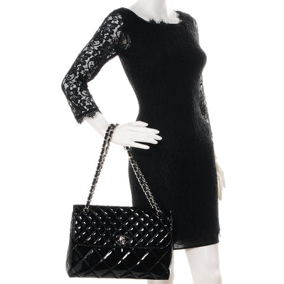 Chanel Vinyl Quilted In the Business Flap Bag Black 2 of 8
