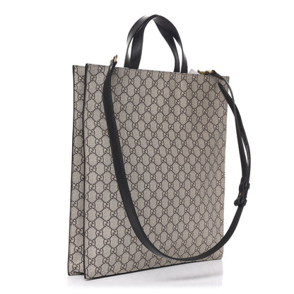 Gucci GG Supreme Monogram L'Aveugle Par Amour Print Vertical Tote Black 2 of 9