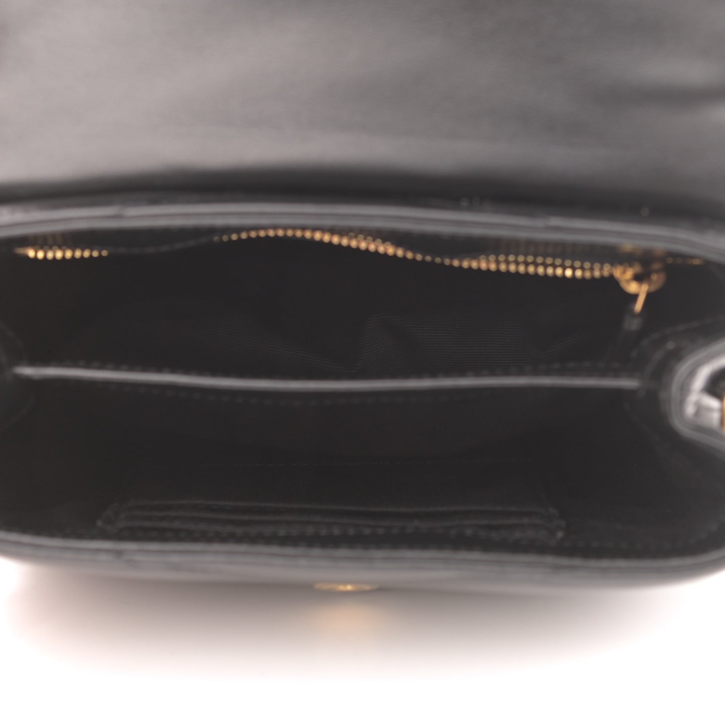 Calfskin Y Quilted Monogram Toy Loulou Crossbody Bag Black