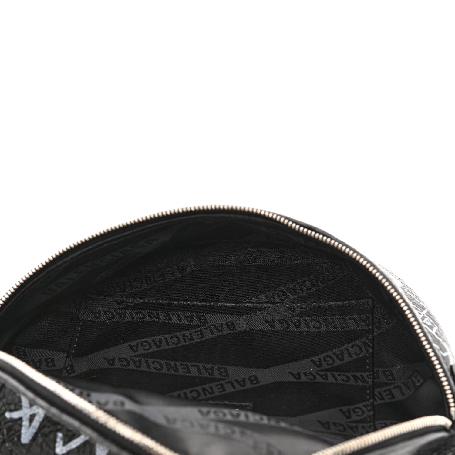 Balenciaga Agneau Arena Graffiti All Over XXS Souvenir Belt Bag Black White 5 of 10