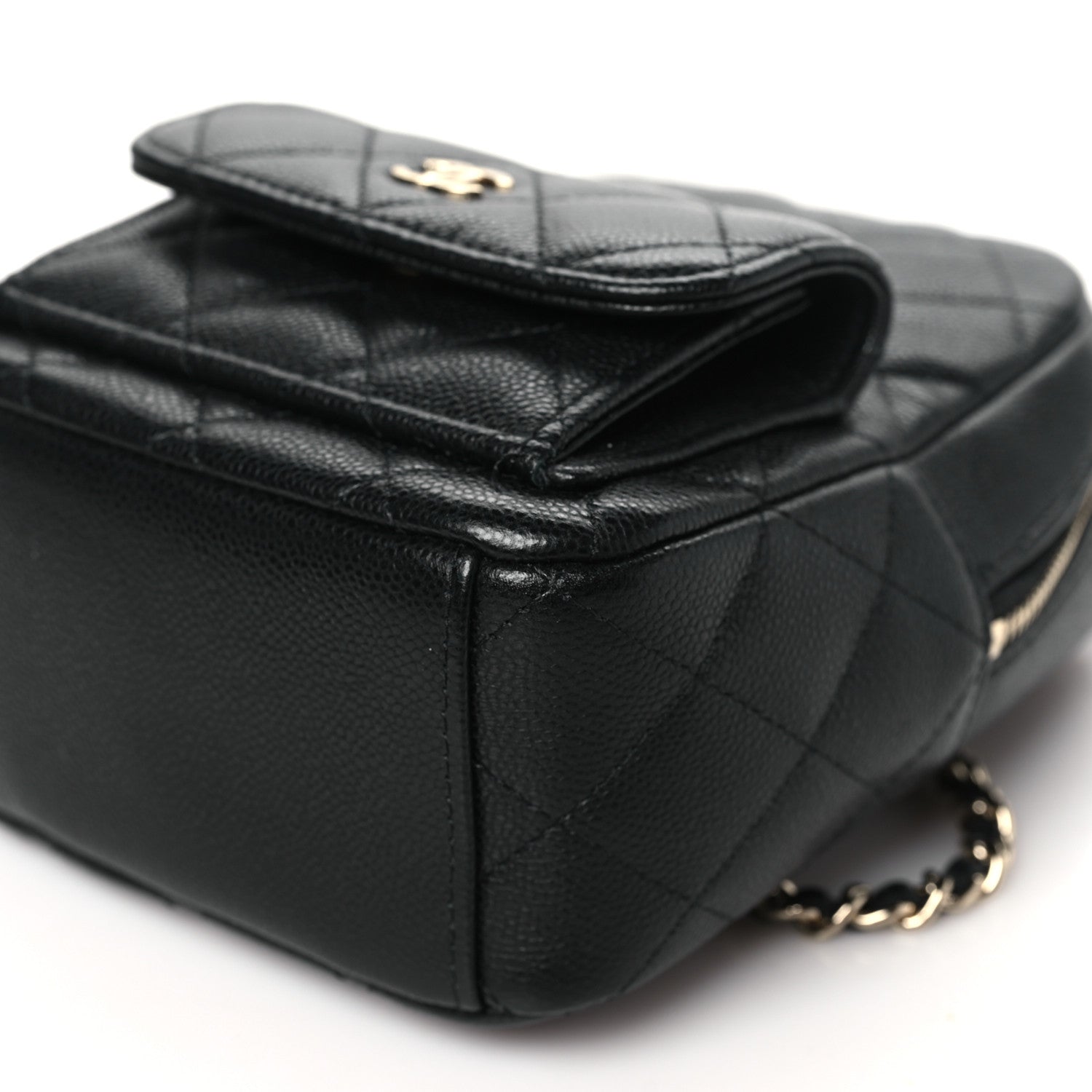 Chanel Caviar Quilted CC Mini Classic Backpack Black 10 of 11