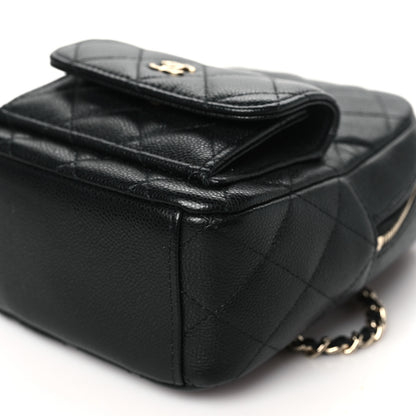 Chanel Caviar Quilted CC Mini Classic Backpack Black 10 of 11