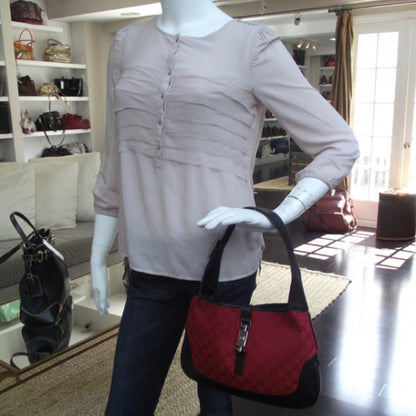 Gucci Monogram Jackie O Red 2 of 12