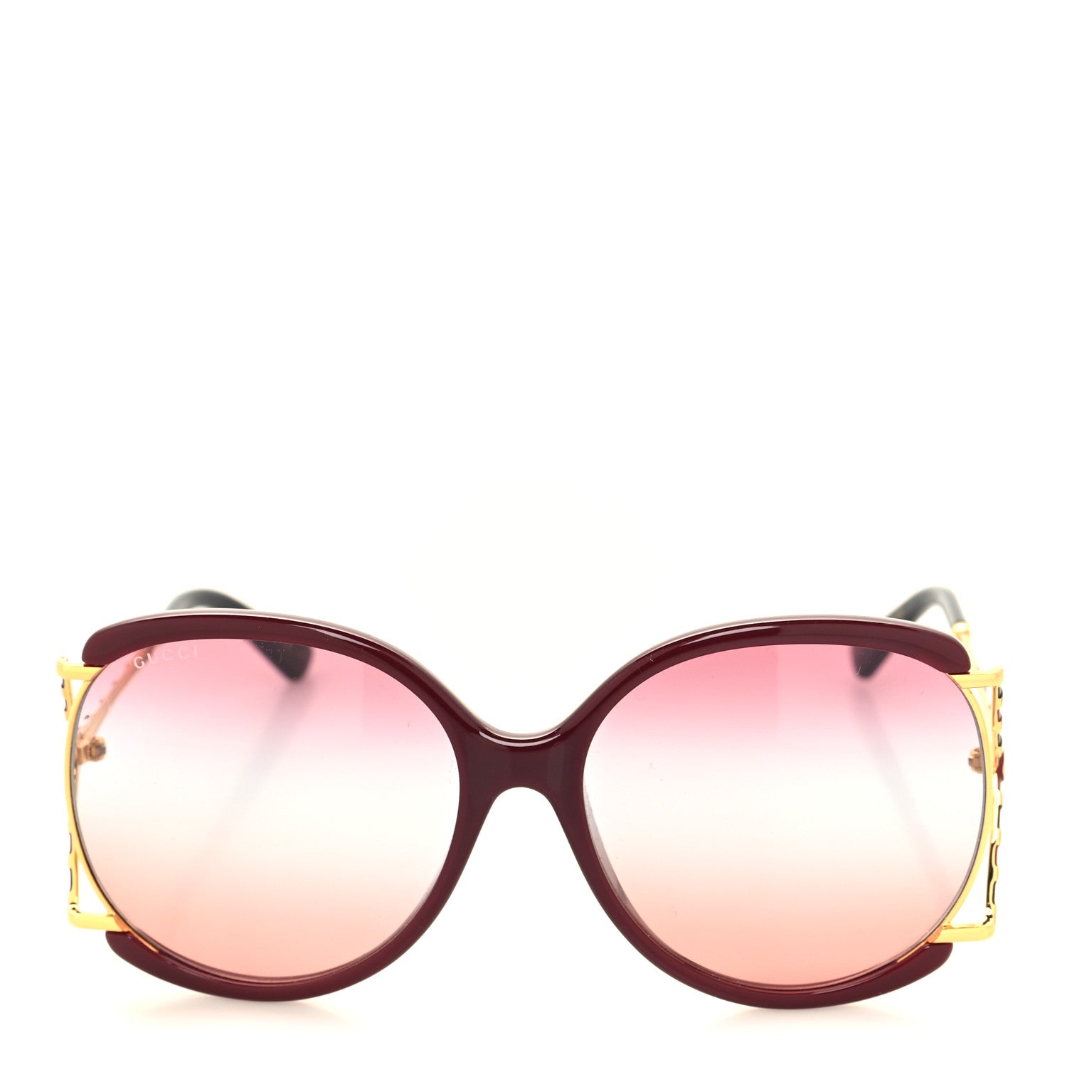 Gucci Metal Square Frame GG0594SA Sunglasses Red 2 of 8