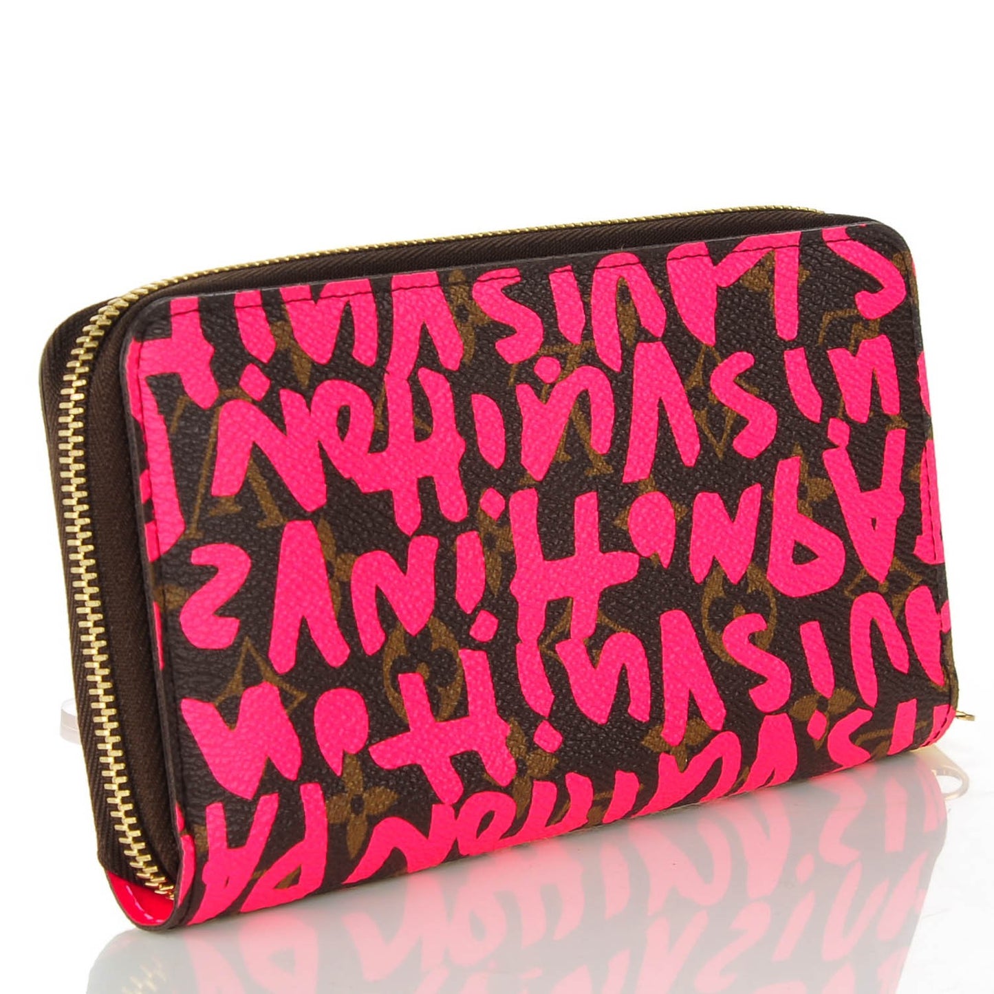 Monogram Graffiti Zippy Wallet Fuchsia
