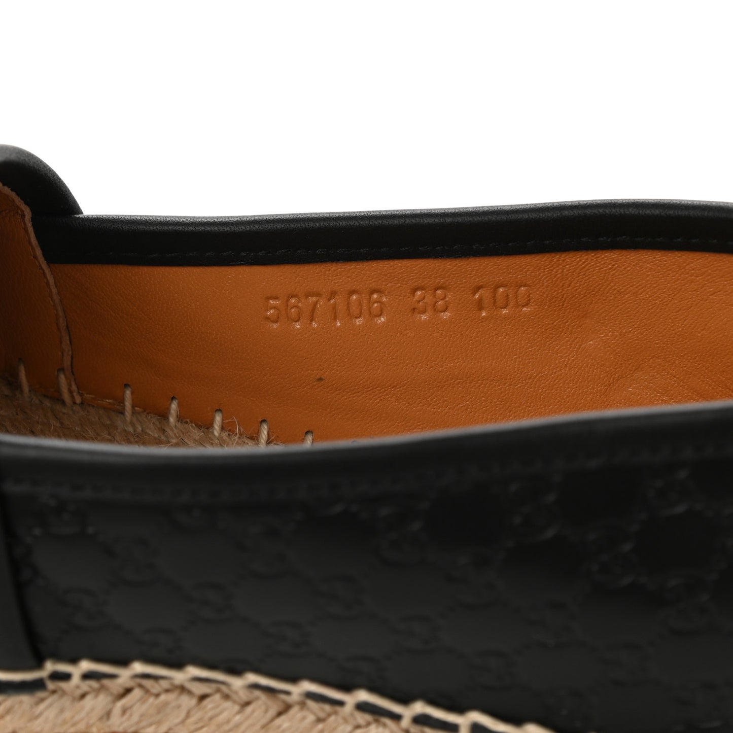 Microguccissima Signature Espadrilles 38 Black