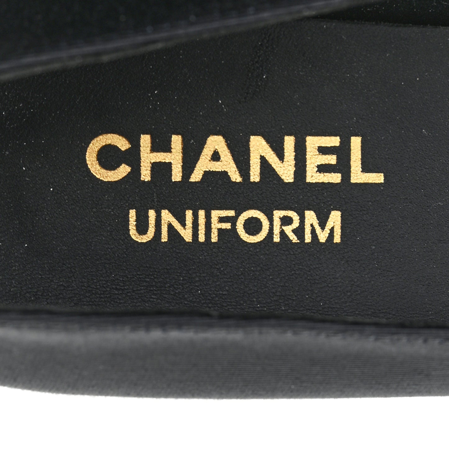 Grosgrain Cap Toe Uniform Ballerina Flats 38 Black