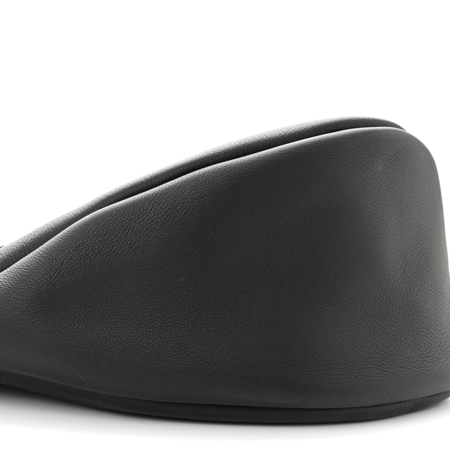 The Row Grained Calfskin Large Slouchy Banana Bag Black 8 of 9