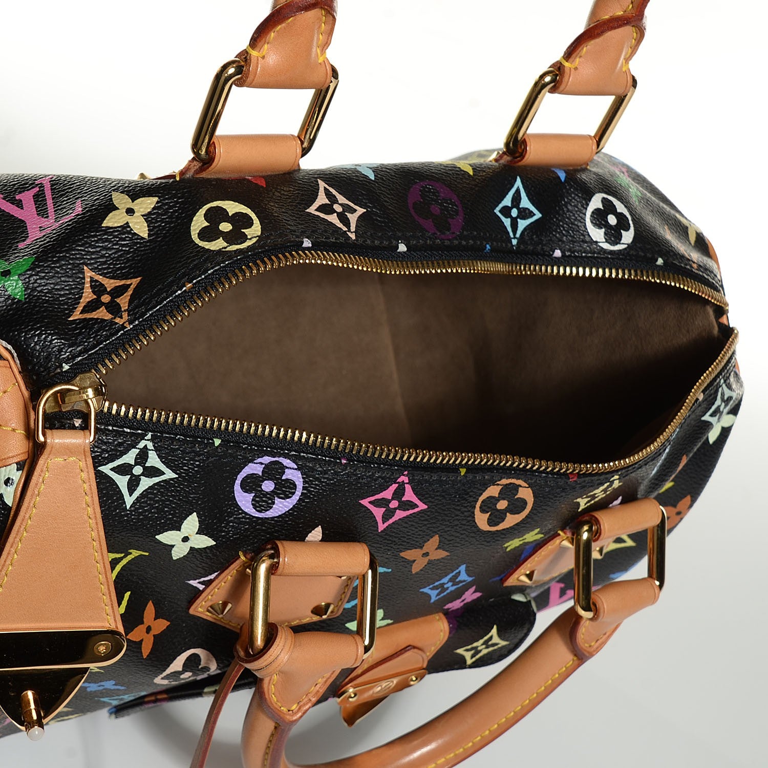 Louis Vuitton Monogram Multicolor Speedy 30 Black 5 of 7