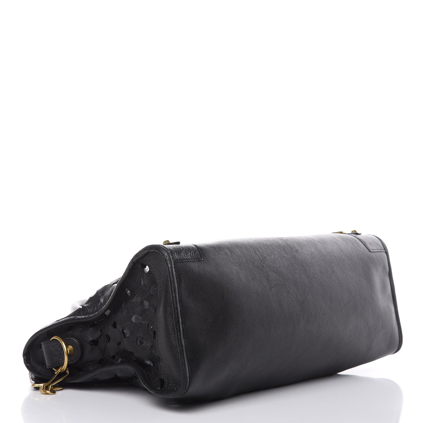 Agneau Classic Hardware Perforated Dot City Black