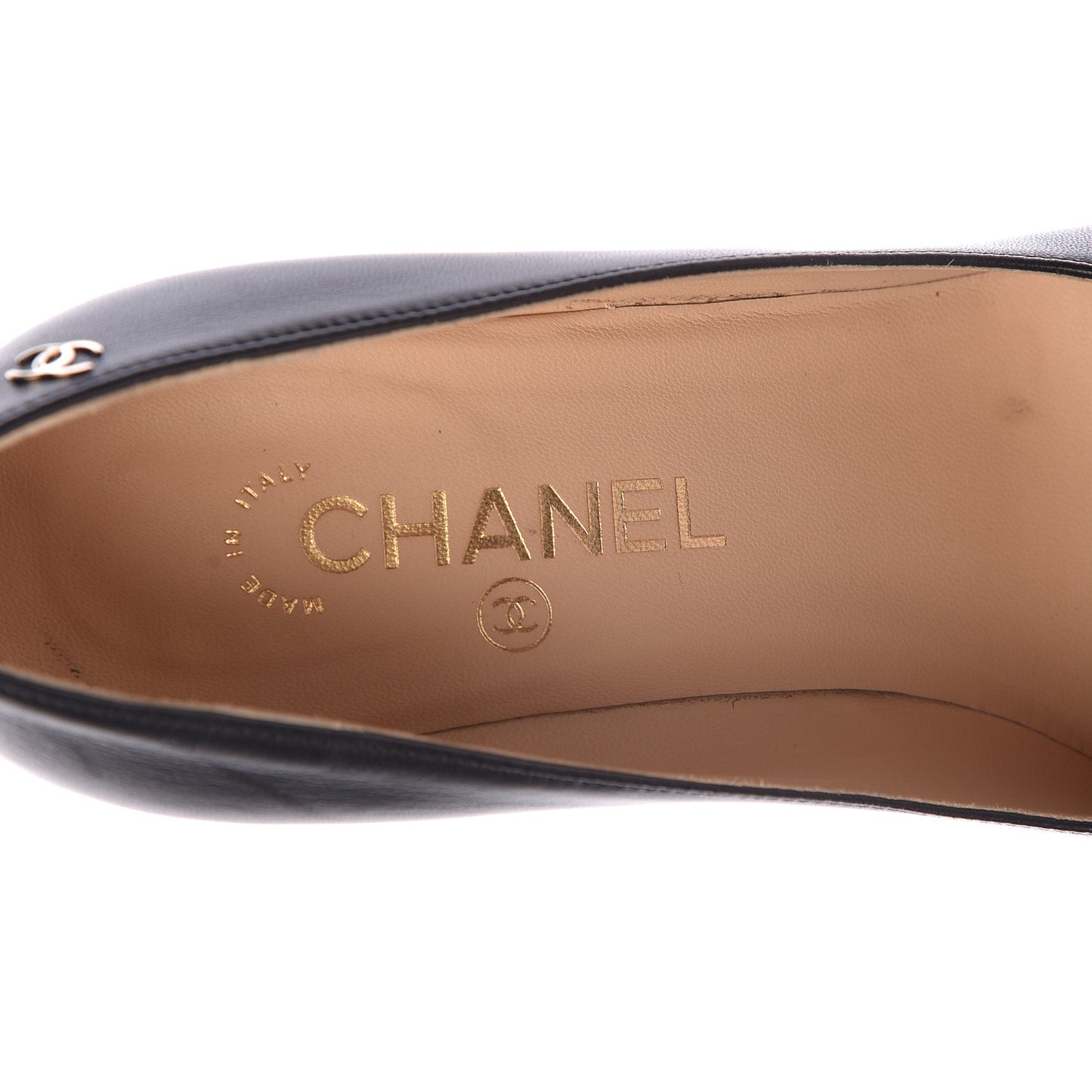 Lambskin Camellia Pumps 38.5 Black