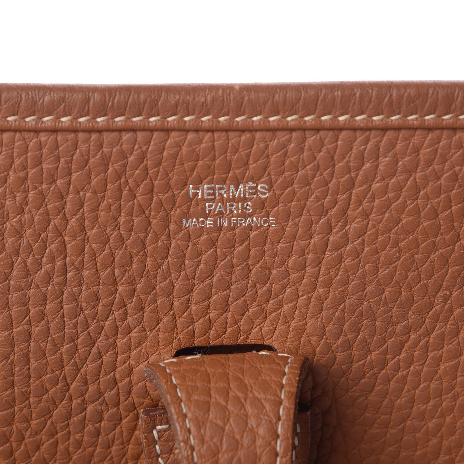 Hermes Taurillon Clemence Evelyne III PM Gold 6 of 9