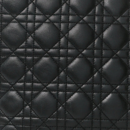 Christian Dior Lambskin Cannage Large Lady Dior Black 9 of 13