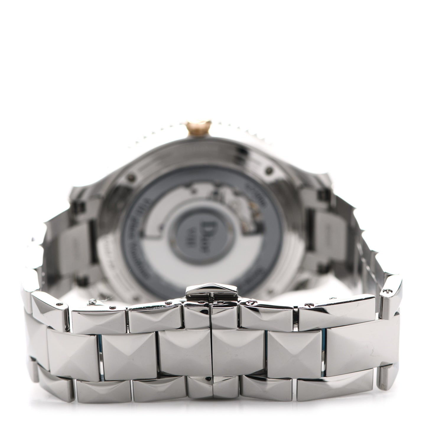 Stainless Steel 18K Rose Gold Diamond Mother of Pearl 36mm Dior VIII Montaigne Automatic Watch