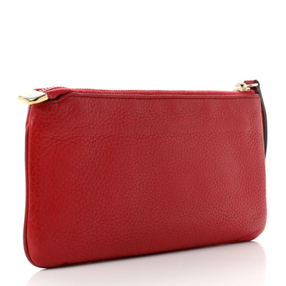 Gucci Pebbled Calfskin Soho Wristlet Vibrant Red 3 of 8