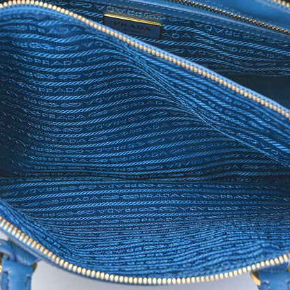 Prada Saffiano Lux Large Galleria Double Zip Tote Cobalto 7 of 17