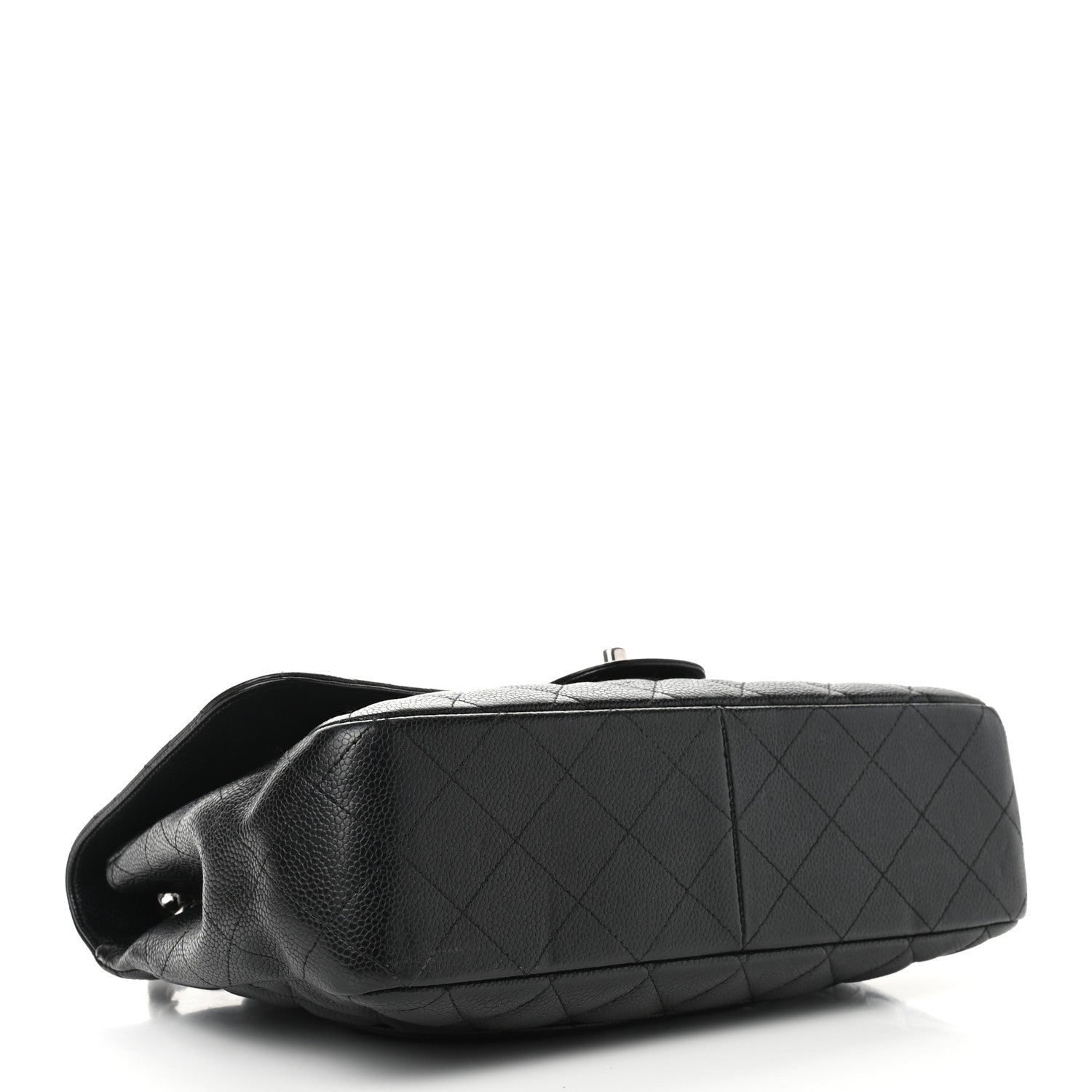 Chanel Caviar Quilted Jumbo Single Flap Black 3 of 12