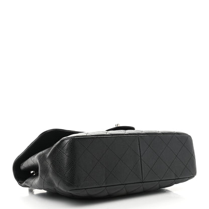 Chanel Caviar Quilted Jumbo Single Flap Black 3 of 12