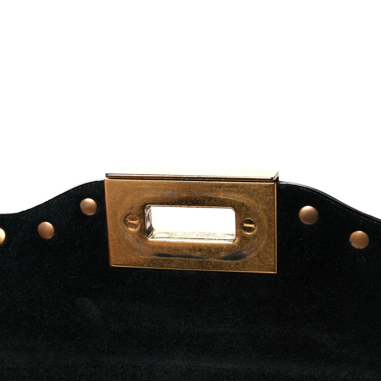 Valentino Garavani Pebbled Calfskin Rockstud Rolling Flip Lock Crossbody Bag Black 14 of 14