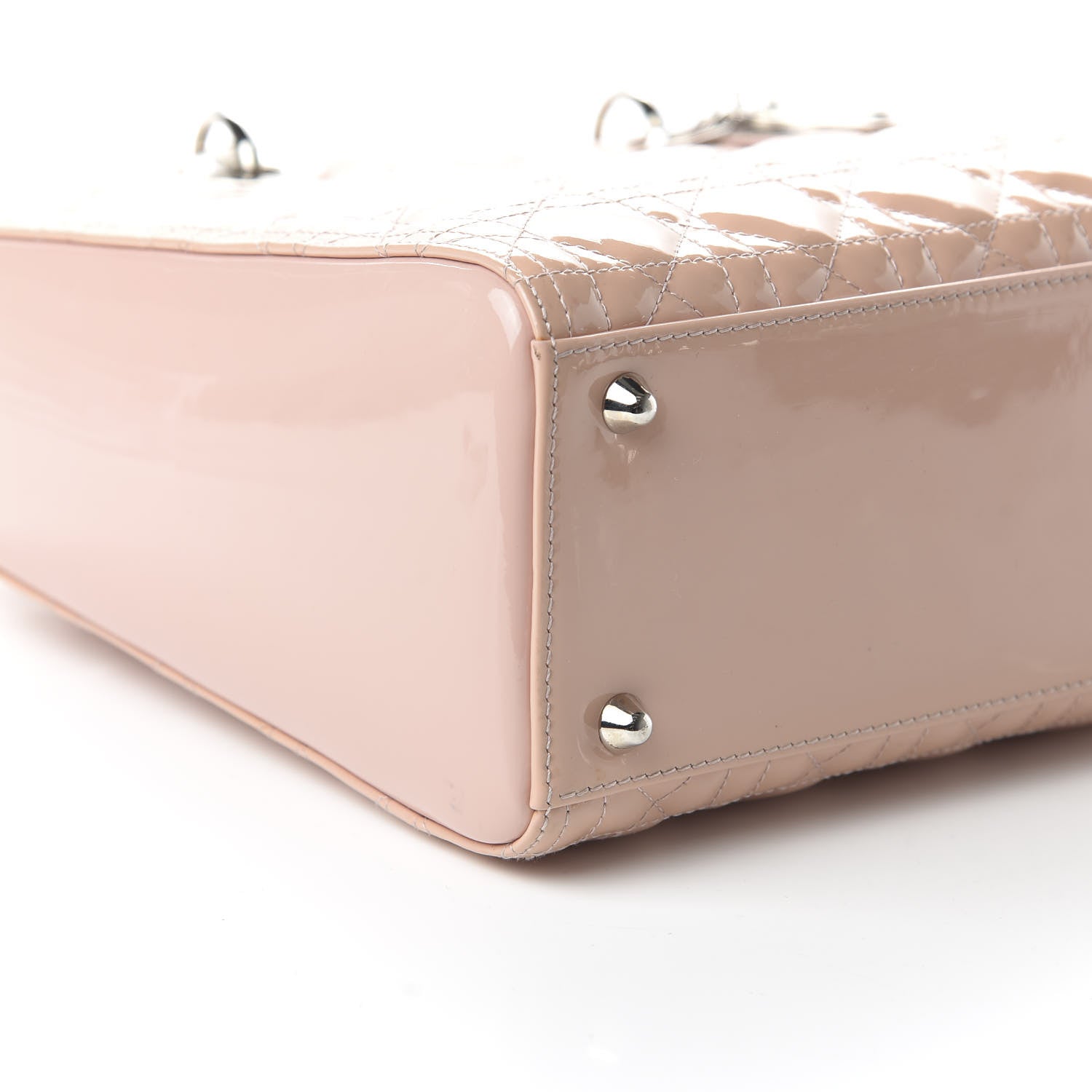Christian Dior Patent Cannage Large Lady Dior Light Pink 7 of 12