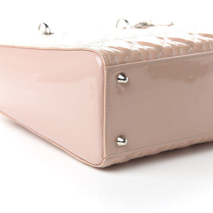 Christian Dior Patent Cannage Large Lady Dior Light Pink 7 of 12