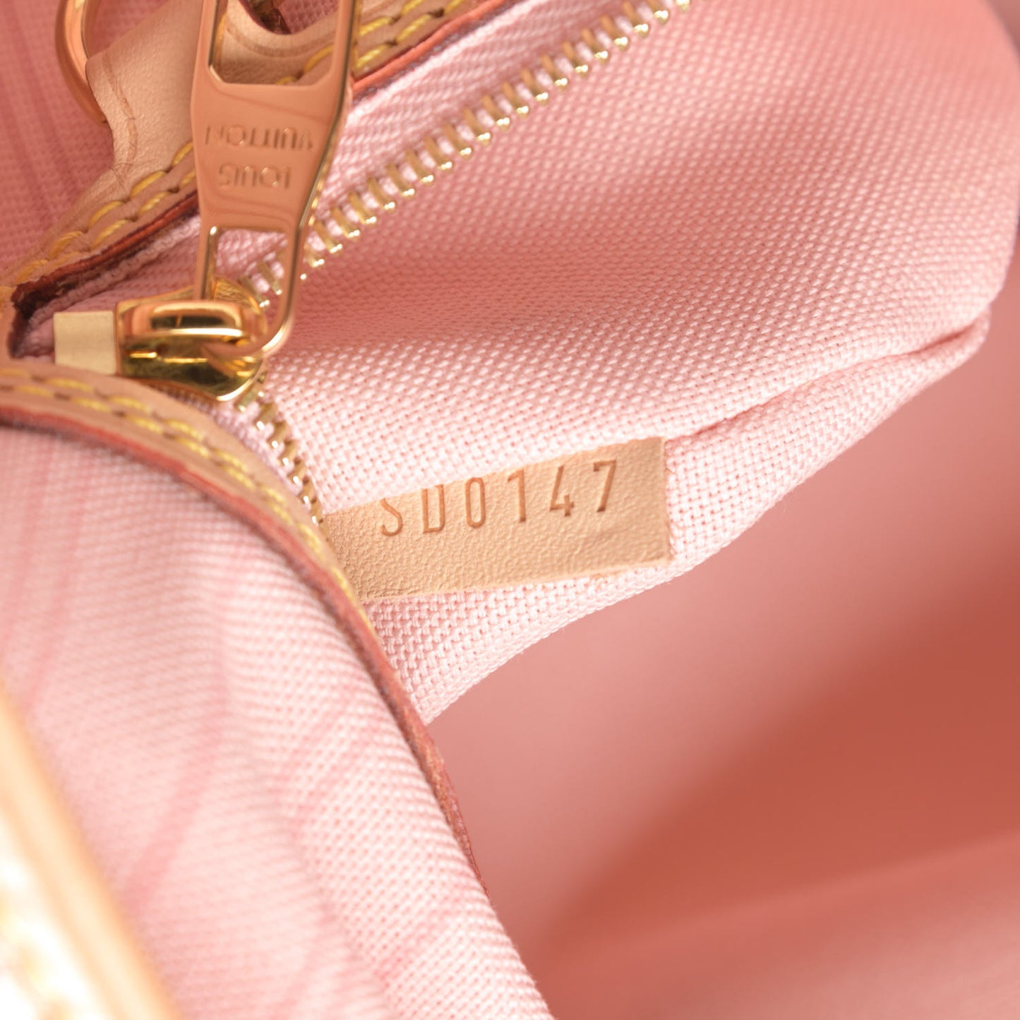 Damier Azur Delightful MM Rose Ballerine