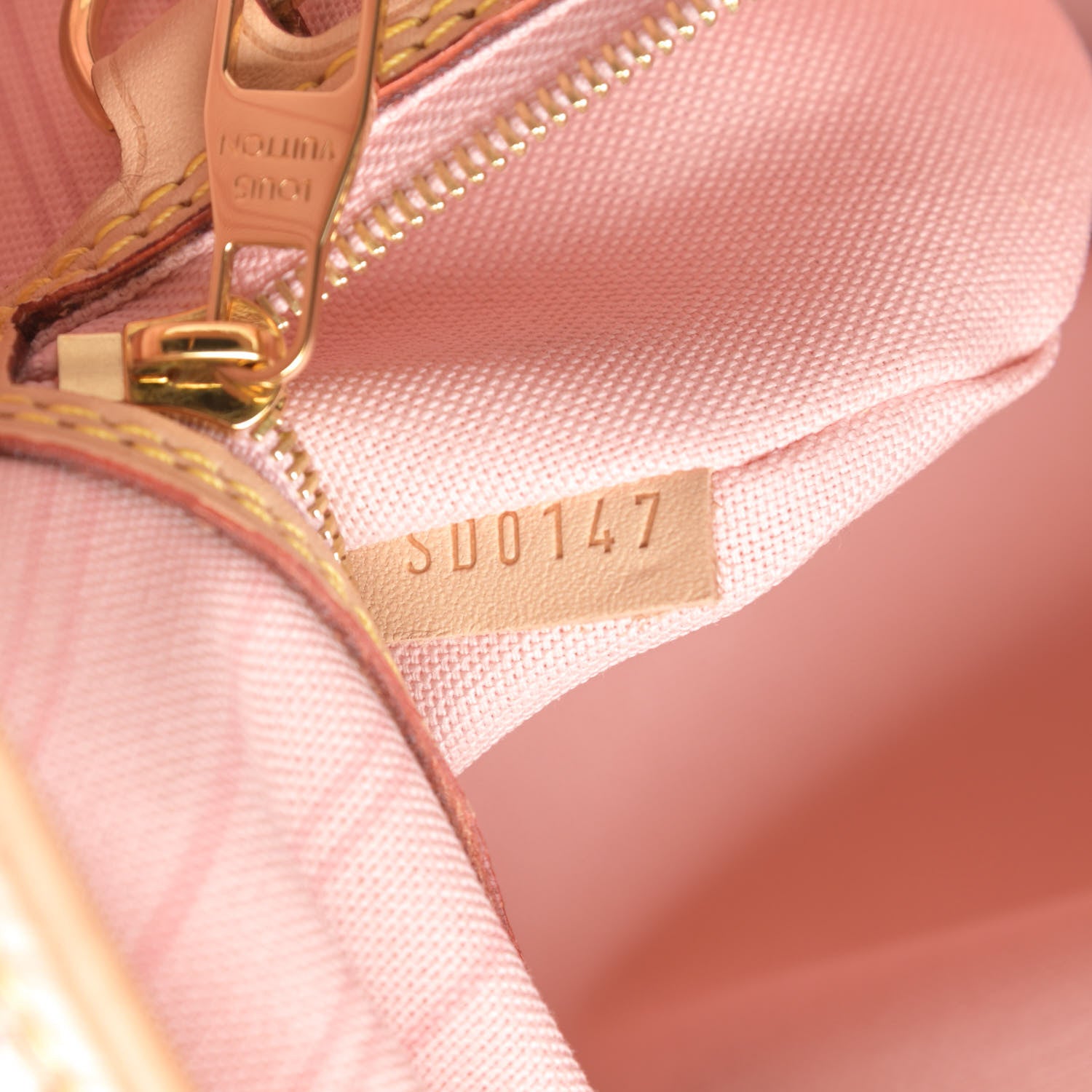 Louis Vuitton Damier Azur Delightful MM Rose Ballerine 7 of 12