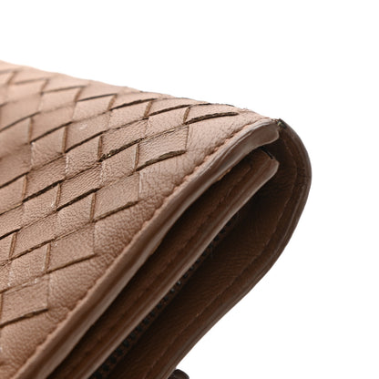 Bottega Veneta Nappa Intrecciato Continental Flap Wallet Brown 11 of 11